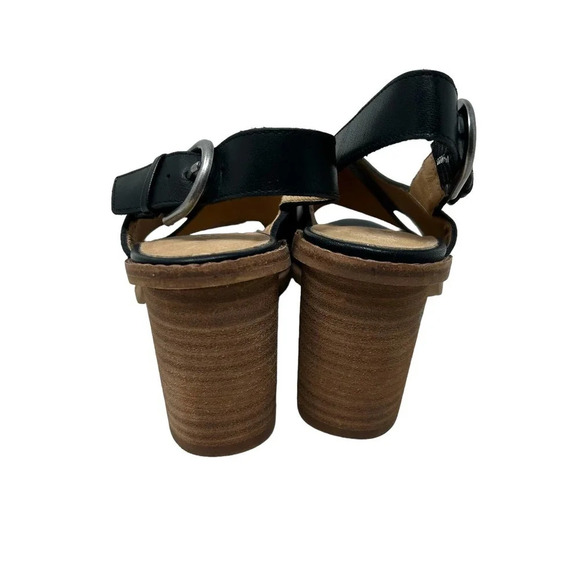 Madewell The Ruthie Crisscross Sandal in Leather in Black Size 5.5 - Picture 5 of 7